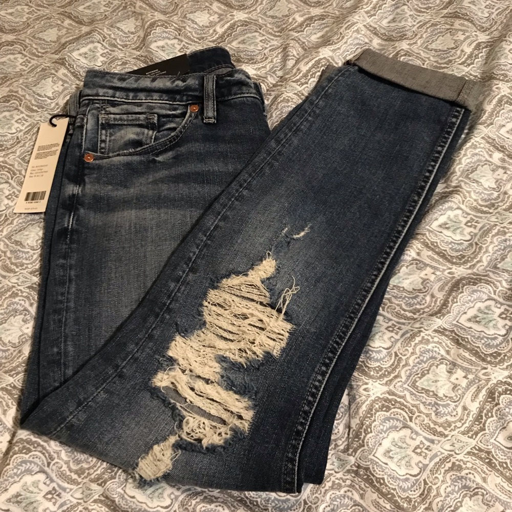Distressed Silver Jeans